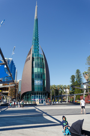 Perth, Australia - December 27, 2017: The Perth Bell Tower is home to the Swan Bells.のeditorial素材
