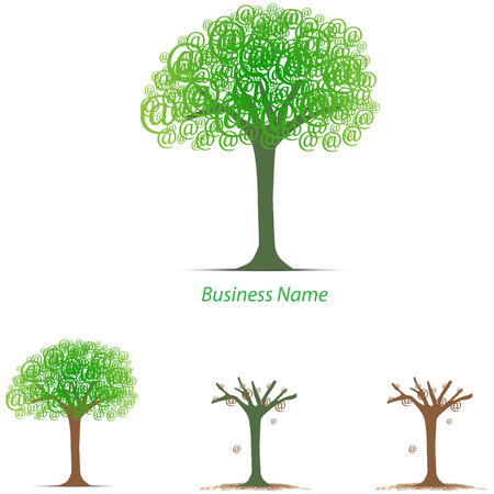logo arobase treeのイラスト素材