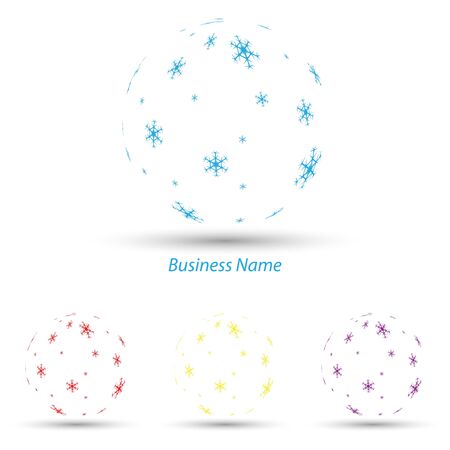 logo christmas empty ballsのイラスト素材