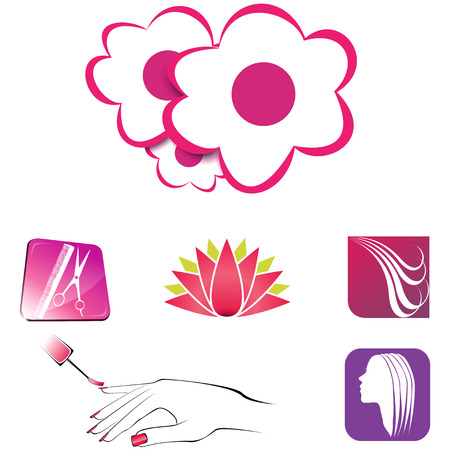Logo beautyのイラスト素材