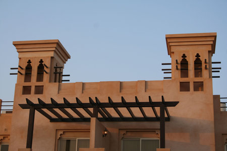 UAE. Ras Al Khaimah. Al Hamra Fort hotel & beach resortの写真素材