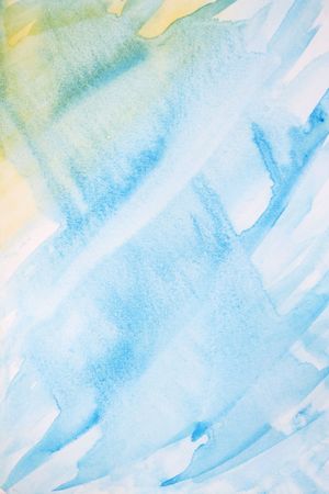 Abstract watercolor background with colorful different layers on paper textureの写真素材