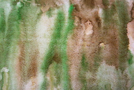 Abstract watercolor background with colorful different layers on paper textureの写真素材