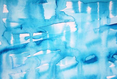 Abstract watercolor background with colorful different layers on paper textureの写真素材