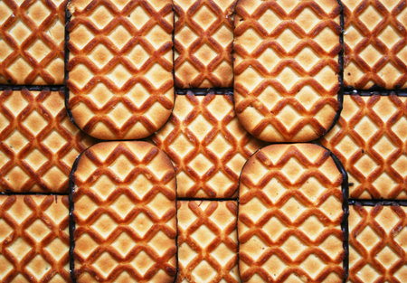 Sweet cookies with chocolate can use as background