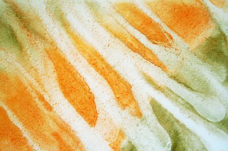 Abstract watercolor background with colorful layers on paper textureの写真素材