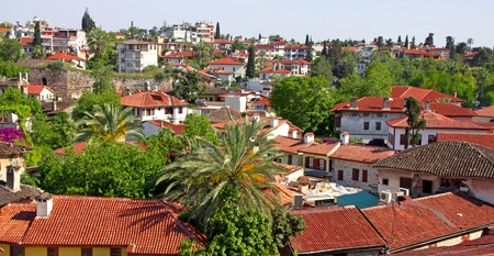 Turkey. The old downtown of Antalya. Roofsの写真素材