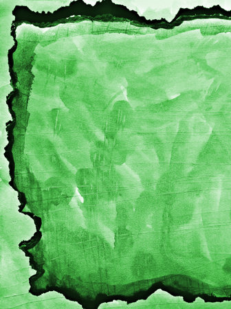 Abstract green watercolor on paper texture can use as backgroundの写真素材
