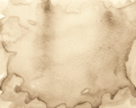 Abstract watercolor on paper texture can use as background. In Sepia toned. Retro styleの写真素材