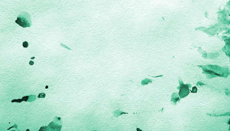 Abstract green watercolor on paper texture can use as backgroundの写真素材