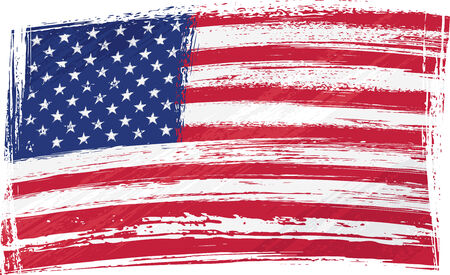 Grunge USA flagのイラスト素材