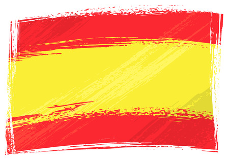 Grunge Spain flagのイラスト素材