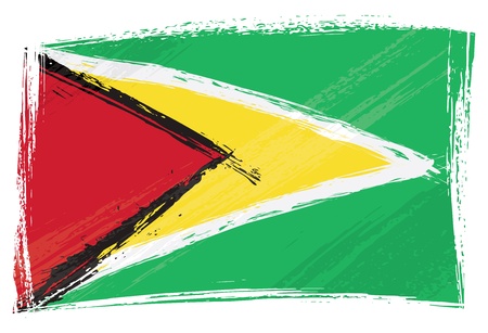 Grunge Guyana flag のイラスト素材