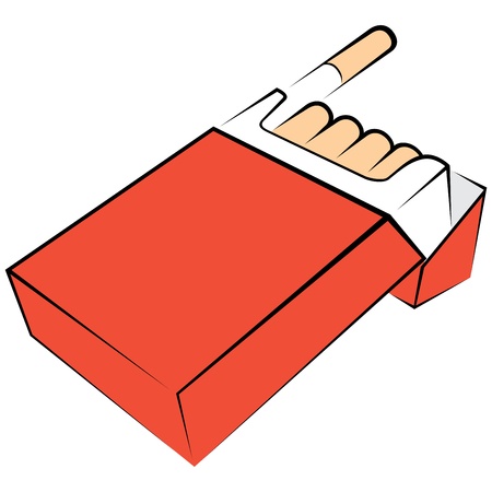 Cigarettes packageのイラスト素材