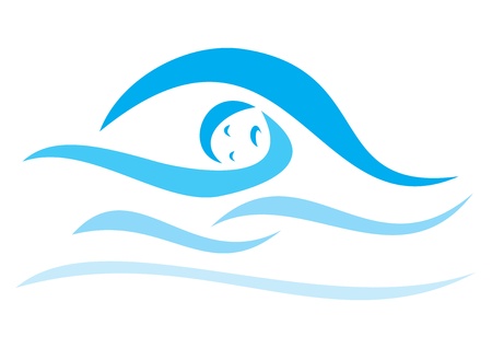 Swimming signのイラスト素材