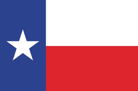 State of Texas flagのイラスト素材