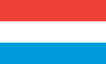 Vector Grand Duchy of Luxembourg flagのイラスト素材