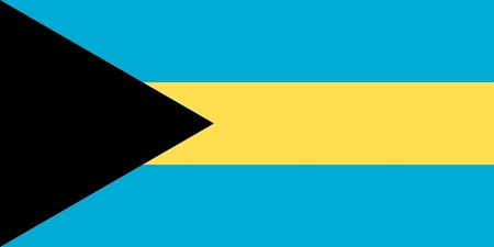 Bahamas flagのイラスト素材