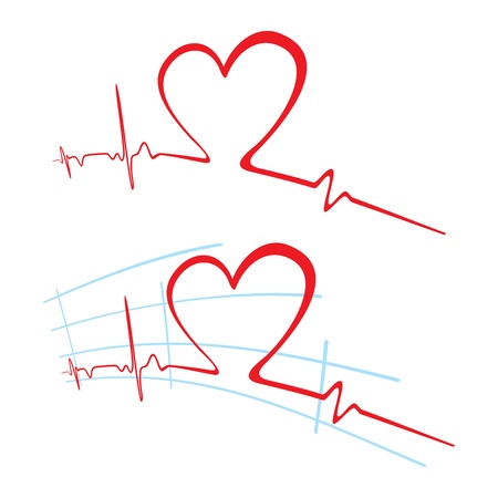 EKG of loveのイラスト素材