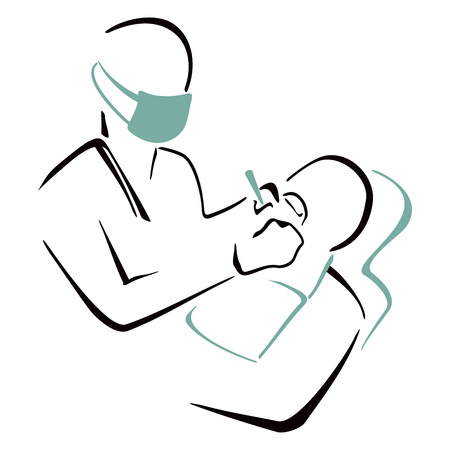 Dentist at workのイラスト素材