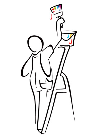House painterのイラスト素材
