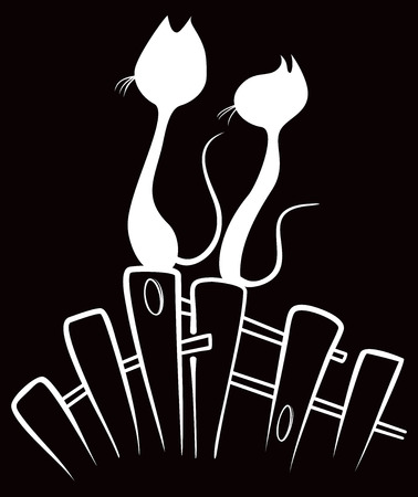 Beloved catsのイラスト素材