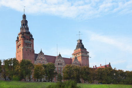 Monument at Chrobry Embankment in Szczecin, Poland