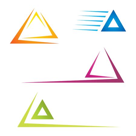 Trangle iconsのイラスト素材