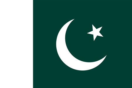 Vector Islamic Republic of Pakistan flagのイラスト素材