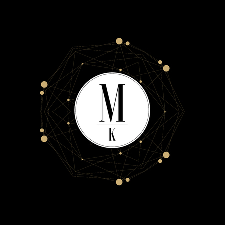 Vector set of abstract jewelry logo design templatesのイラスト素材