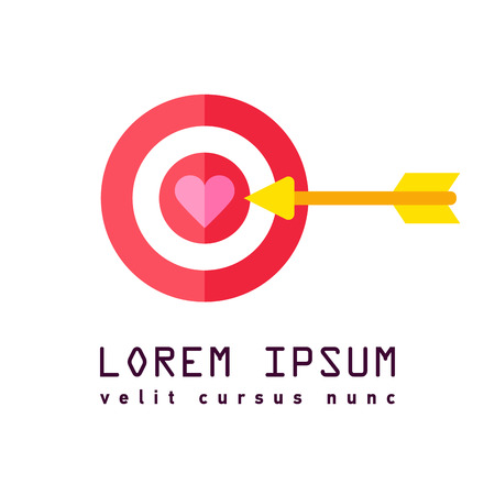 Love heart cheering redのイラスト素材