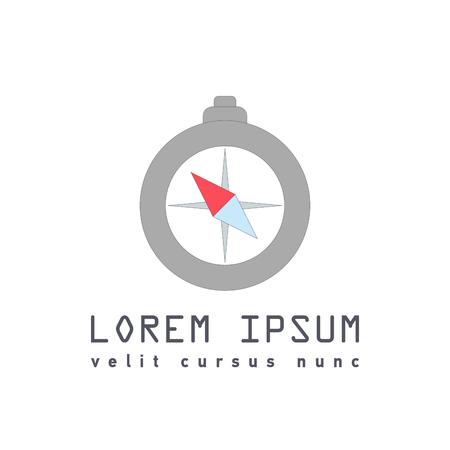 Compass flat icon,のイラスト素材