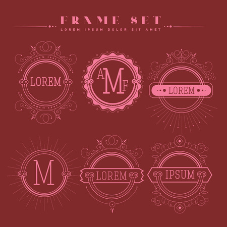 Luxury, classic, art deco, linear, minimalのイラスト素材