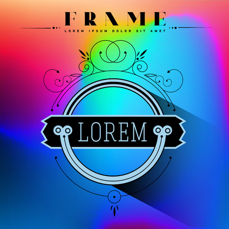 Lime ornamental label icon classic,のイラスト素材