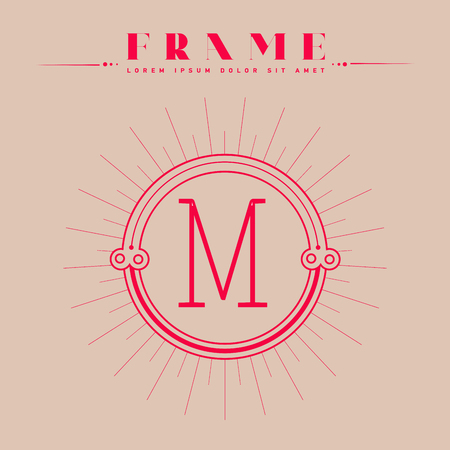Luxury, classic, art deco, linear, minimalのイラスト素材