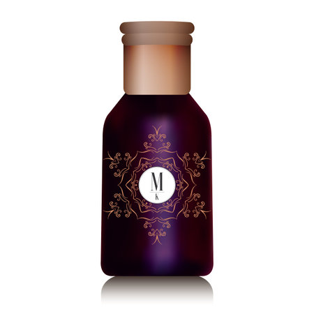 Realistic essential oil bottle.のイラスト素材