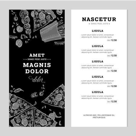 Fast food banner collection.のイラスト素材