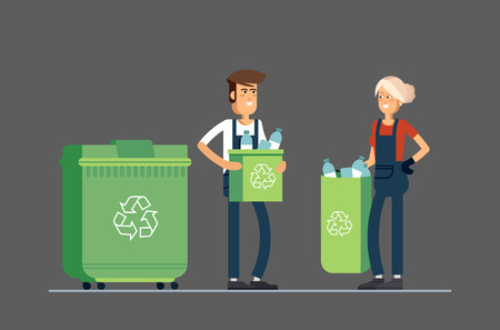 Cool vector urban sanitary vehicleのイラスト素材