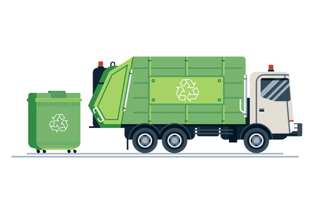 Cool vector urban sanitary vehicleのイラスト素材