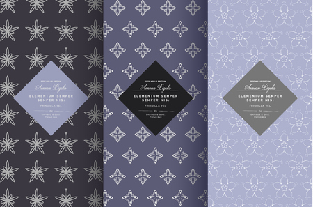 Vector set of design elements seamlessのイラスト素材