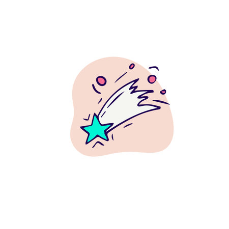 Hand draw firework icon. Petard, stars and pyrotechnics. Festival and event, celebrate and party...