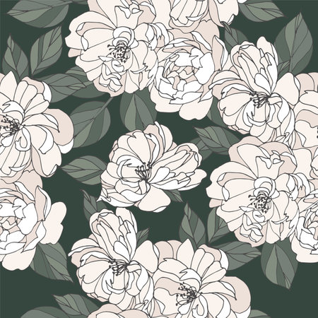 Vintage card with rose flowers. Floral wreath. Flower frame for flowershop with label designs. Summer floral rose greeting card. Flowers background for cosmetics packaging.のイラスト素材