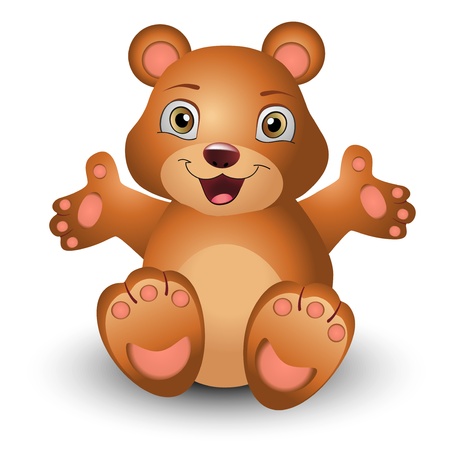 Teddy bear, cartoon caracter のイラスト素材