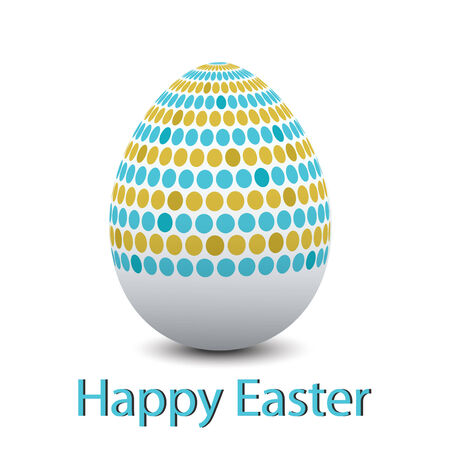 Egg width pattern isolated on whiteのイラスト素材