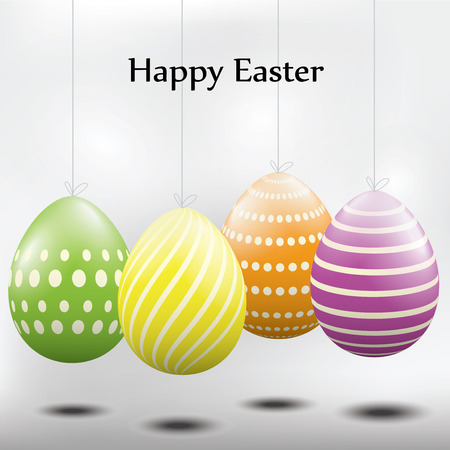 Ester eggs with patternのイラスト素材