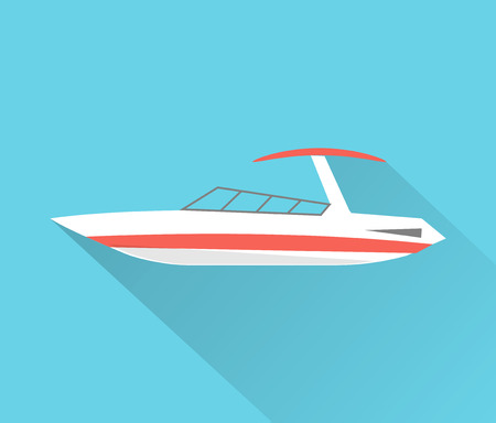 Motorboat icon isolated,  illustrationのイラスト素材