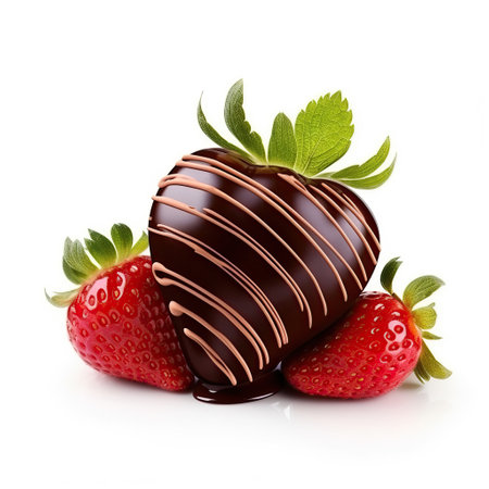 Strawberry isolated on a white background.の素材