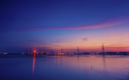 sunset at Thailandの写真素材