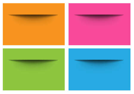 Abstract template paper setのイラスト素材