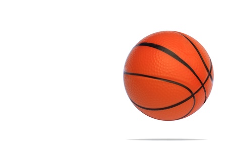 Basketball ball over white backgroundの写真素材